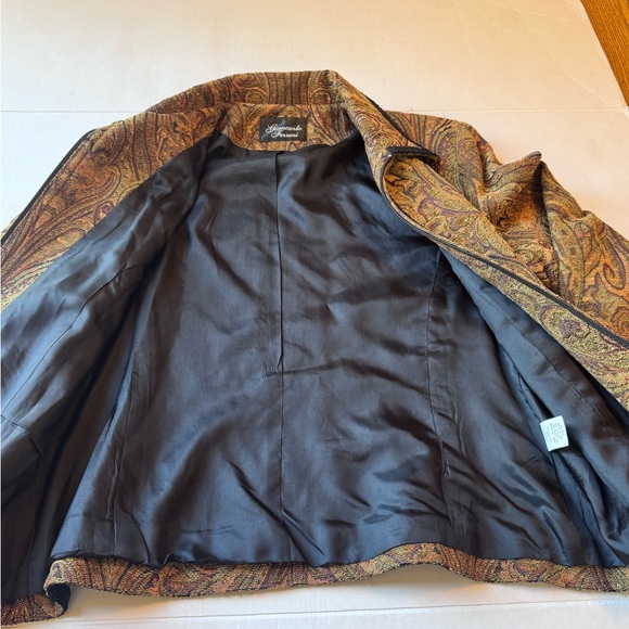 Giancarlo Ferrari brocade jacket size 14 Y2k 90s MODERN PREPPY ACADEMIA vintage - Picture 12 of 15